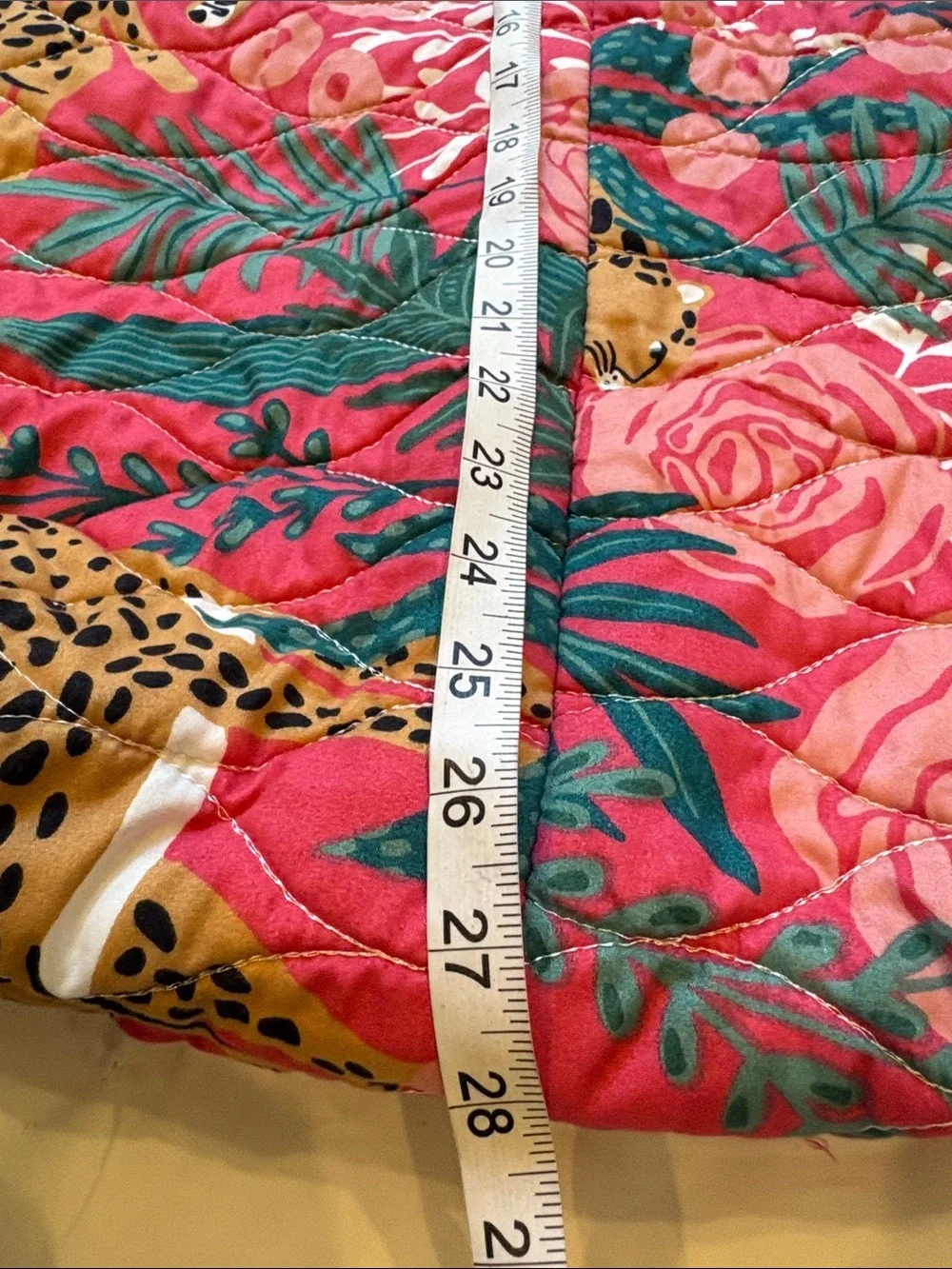 Upcycled Juicy Couture  pillow case, Quilted Floral & Leopard Print Hobo Bag